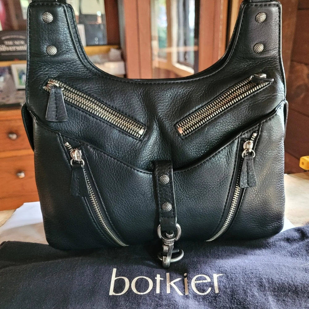 Botkier Leather Saddle Shoulder Bag in Black - Picture 12 of 15